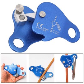 xuuyuu Rope Clamp Grab, Rope Grab, Safety Climbing, Rope Climbing Pulley, High Strength, 220.5 lbs (100 kg) Load Capacity, Automatic Brake Stop, Rust Resistant, Transport