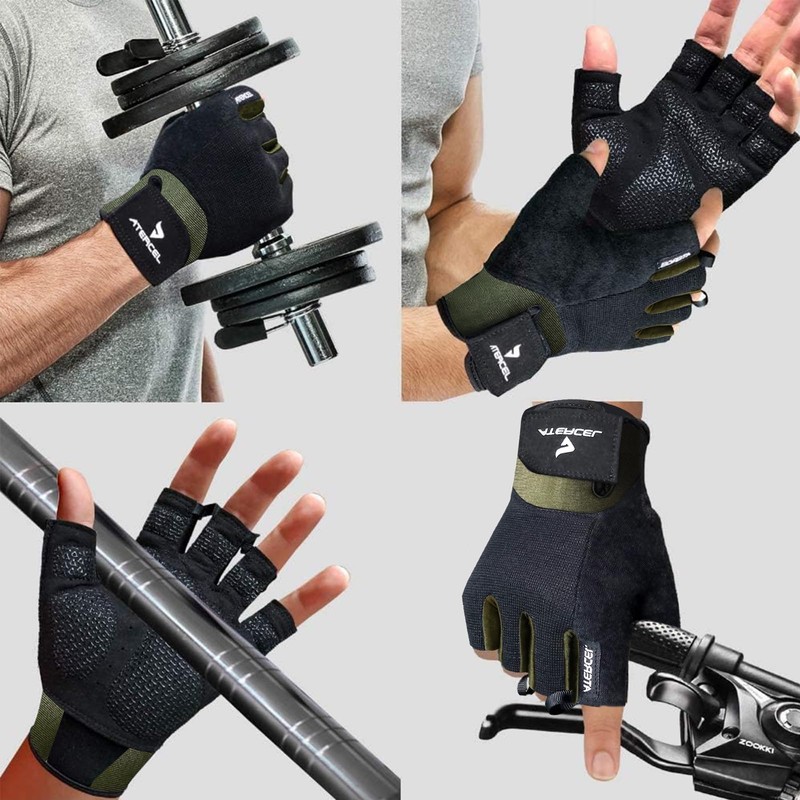 ATERCEL Training Gloves [Grip Assistance・Prevents Blisters・Excellent Breathability] Lycra Stretch Material,