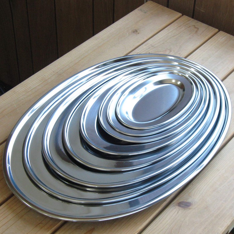 Nagao 92110 Tsubamesanjo Oval Plate, 10 Inches, 9.7 inches (24.6
