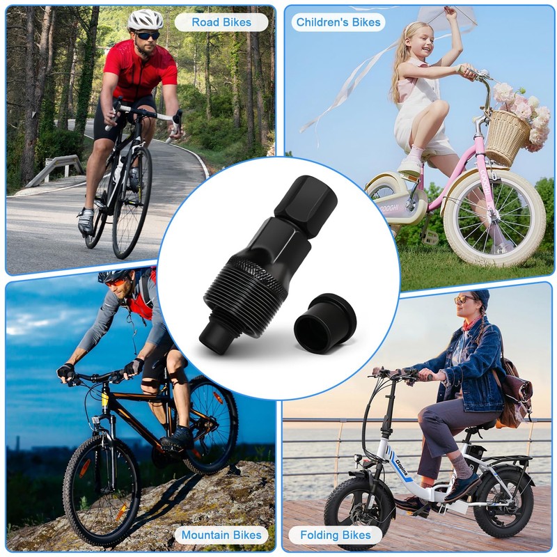 AUUTI 2 Items Bike Crank Puller - Crank Removal Tool
