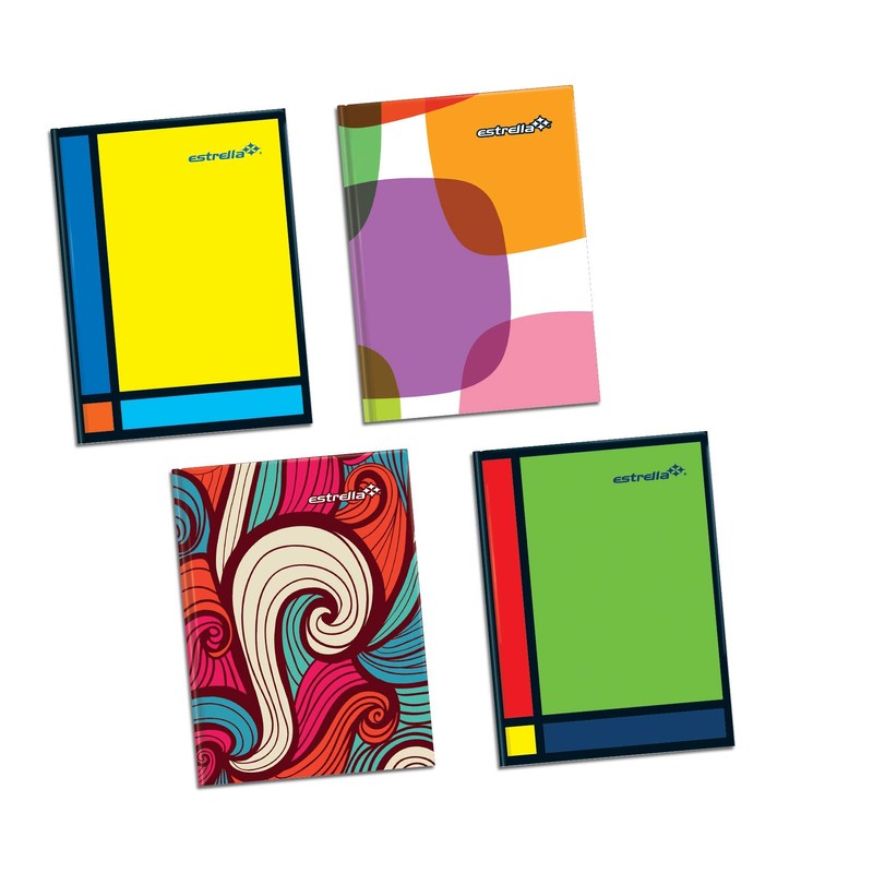 Cuadernos Estrella 0080 Libreta 1/4 Forma Francesa Rayado, 192 Hojas,