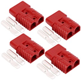 350 Amp 600 V Battery Quick Connector 350A Battery Power Connector (350A 4PC Red)