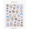 Sea Nail Stickers for Nail Art - 3 Sheets 5D