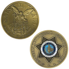 Las Vegas Metropolitan Police Saint Michael Department Coin