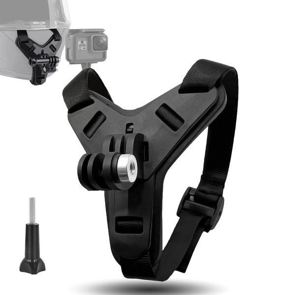 Motorcycle Helmet Mount Chin Mount Black with 1 Screw for