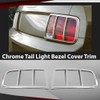 CROSSDESIGN Taillight Tail Light Bezel Covers Chrome Compatible with Ford