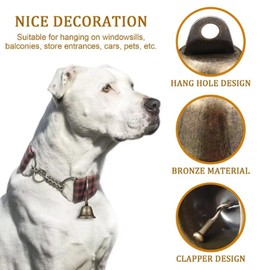 Pack of 30 bells for crafts, bell bronze vintage bells, beautiful copper bells for home decor, wind chimes, weddings, Christmas bells, dog training