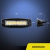 Nilight LED Pods Flush Mount 2Pcs 18W 7.3Inch Spot Offroad