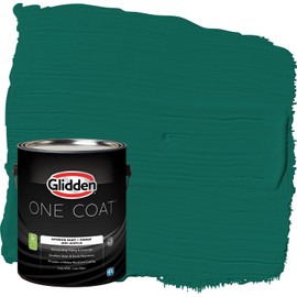 Glidden One Coat 1 gal. Deep Veridian/Green Eggshell Interior Paint with Primer