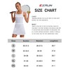EZRUN Womens Square Neck Tennis Dress Built in Shorts and