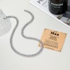 PINKDODO Gifts for Men Cuban Link Chain Necklace Anniversary Mens