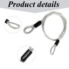 2pcs Security Bike Lock Double Loop Steel Security Lock Chain