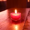 Candlestock Handmade Red Heart Beeswax Unscented Tea Light Candles -