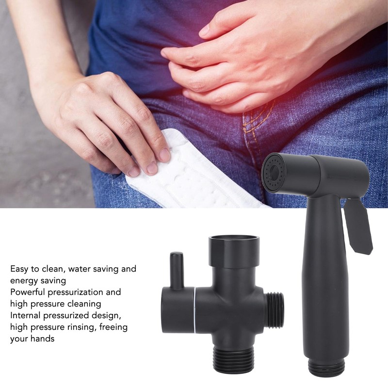 Toilet Bidet Sprayer Hole Free 304 Stainless Steel Pressurized Nozzle
