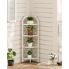 CHOEZON 4-Tier Corner Shelf, Industrial Corner Bookshelf, 47.6" Corner Storage
