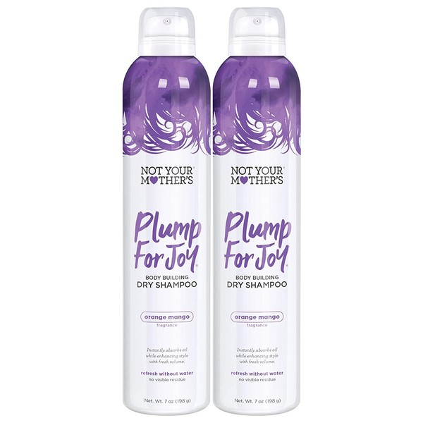 Not Your Mother's Plump for Joy Body Building Dry Shampoo, 7 Ounce, 2 count, for thin or lifeless hair