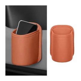 Sandfren Large Car Door Cup Holder, Clip On Vehicle Seat Side Hanging Cup Drink Holder, Automotive Interior Water Bottle Organizer Mount Accessories, Universal for SUV Sedan Truck (Orange)