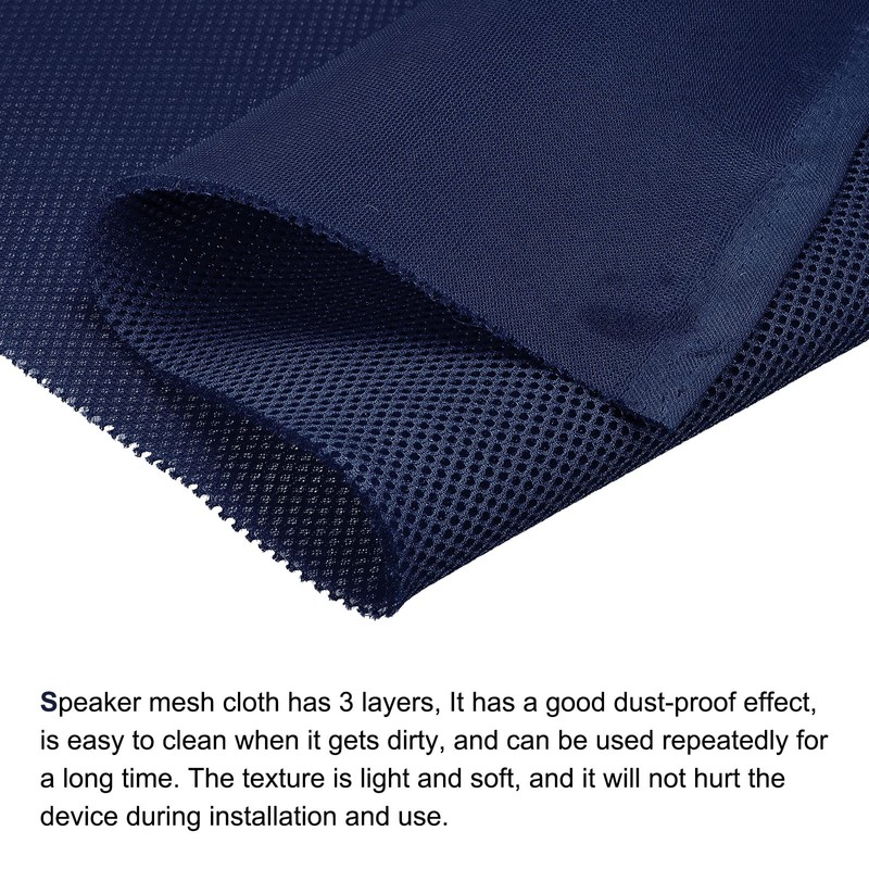 MECCANIXITY Speaker Grill Cloth 20 x 55 Inch Stereo Mesh