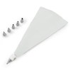 Zenker Icing Bag Set with 6 Stainless Steel Nozzles and