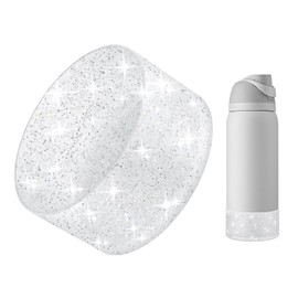 BKBY Protective Glitter Silicone Boot Compatible with Owala 24oz 32oz 40oz, Bling Cup Sleeve Bottom Bumper Cover Compatible with Owala FreeSip, Twist, or Flip Stainless Steel Water Bottles