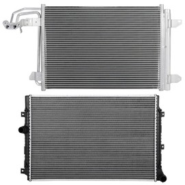 ANPART Aluminum Radiator Replacement 2017-2019 for Toyota for Highlander 13657 radiator Plastic Radiator Auto Parts Complete radiator Radiator Engine Coolant Radiator Assembly Radiator