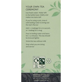 Whittard of Chelsea Green Jasmine Teabags (Pack of 1, Total 50 Teabags)