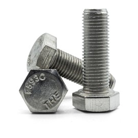 Hippo Hardware (1/4" X 1" - 28 TPI) UNF Hex Hexagon Head Fine Thread Bolts Imperial A2 Stainless Steel (Pack of 20)