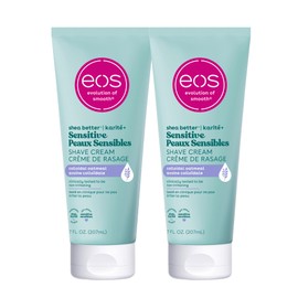 eos Shea Better Shave Cream - Sensitive Skin, Fragrance free, Shea Butter, Aloe Vera, Moisturizing, Shaving Cream for Women, eos Shave Cream, 7 fl oz, 2-Pack