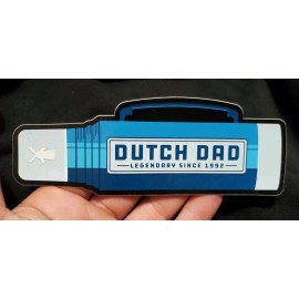 DUTCH Bros STICKER Decal BLUE Thermos DAD Father’s DAY 2018 Rare COFFEE HTF!