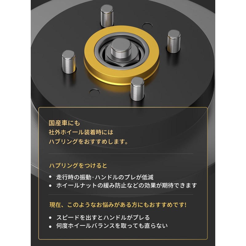 GAsupply HUB CENTRIC RING Inner Diameter 2.1 inches (54 mm)