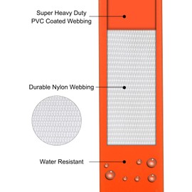 Wolfone 15 m Orange Recall Lead for Dogs, Waterproof Training Lead, Durable and Easy-Care Lead, Suitable for Recalling, Swimming, Camping, Beach, Hunting, Walks