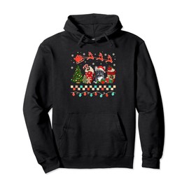 Christmas French Bulldog Dog Sweets Winter Cozy Coffee Lover Pullover Hoodie