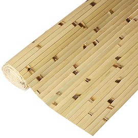 FOREVER BAMBOO Wainscoting Wall Panel for Interior Decoration Bamboo Wall Panel Natural Raw Burnt 48 in H x 96 in L