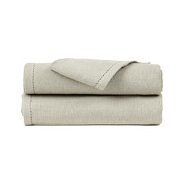 TRAMAS+ Tablecloths Rectangular Cotton Linen Look Table Runner for Home Dining Kitchen Patio Patio in 3 Sizes - Solid Grey, 200 x 140 cm