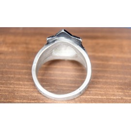 Zenacast World in Chaos ring - chaos symbol and world globe design ring sizes 7 to 14 - 10