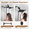 BRIGHT SHOWERS High Pressure Dual Shower Head Combo with Rainfall