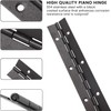 12 Inch Long Black Stainless Steel Continuous & Piano Hinges,2