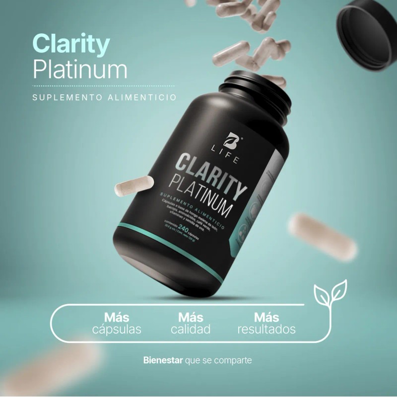 Clarity Platinum con 240 Cpsulas Frmula Nootrpica para Enfoque, Impulso