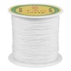 PandaHall 0.5mm White Silky Braided Nylon Thread Chinese Knot Cord