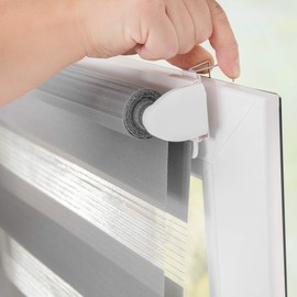 Lichtblick KTR.01.SB Clamp Support with Clamp for Double Roller Blind and Roller Blind