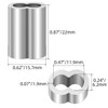 3/16"(5mm) Aluminum Crimping Loop Sleeve, Wire Rope Sleeve, Cable Crimps