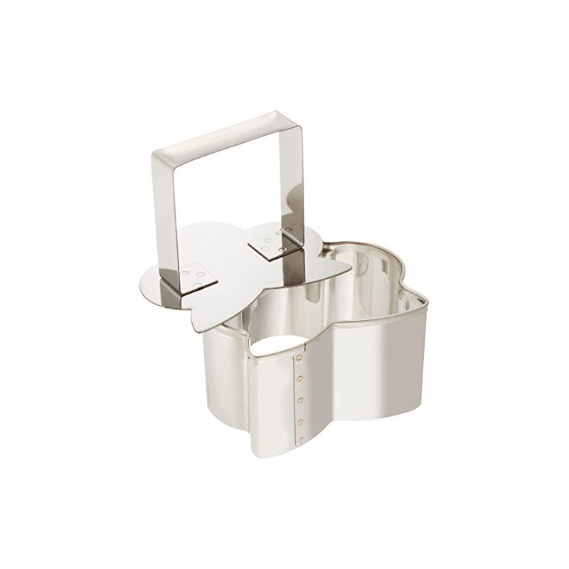 Kanda Kan 000214 Rice Mold Pressing Mold, Stainless Steel, Pine