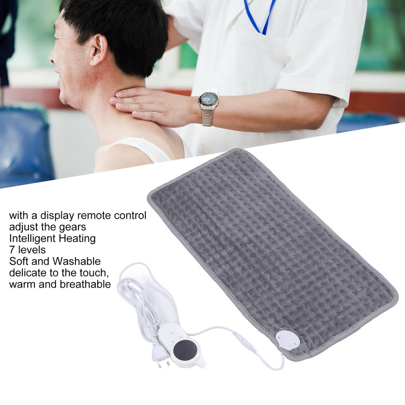 Electric Heating Pad for Back Neck Legs Adjustable Washable Intelligent
