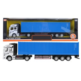 1: 48 Alloy Container Truck Model Toy Highly Simulation Children Car Toys VehicleBlue Container Truck Model