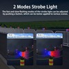 QXMH Solar Strobe Warning Light,High Bright Outdoor LED Flashing Light