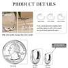 QOBEBOTA Small Silver Hoop Earrings Surgical Steel Hypollergenic Hoops for
