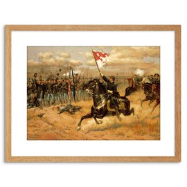 Wee Blue Coo WAR AMERICAN CIVIL GENERAL SHERIDAN WINCHESTER RIDE HERO FRAMED PRINT F97X7735