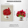 Birch Poinsettia Flower Pot Bouquet 3D Pop Up Card, with