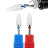 MIRKUZI Nail Files & Polishing Blocks 2 Piece Ceramic Nail