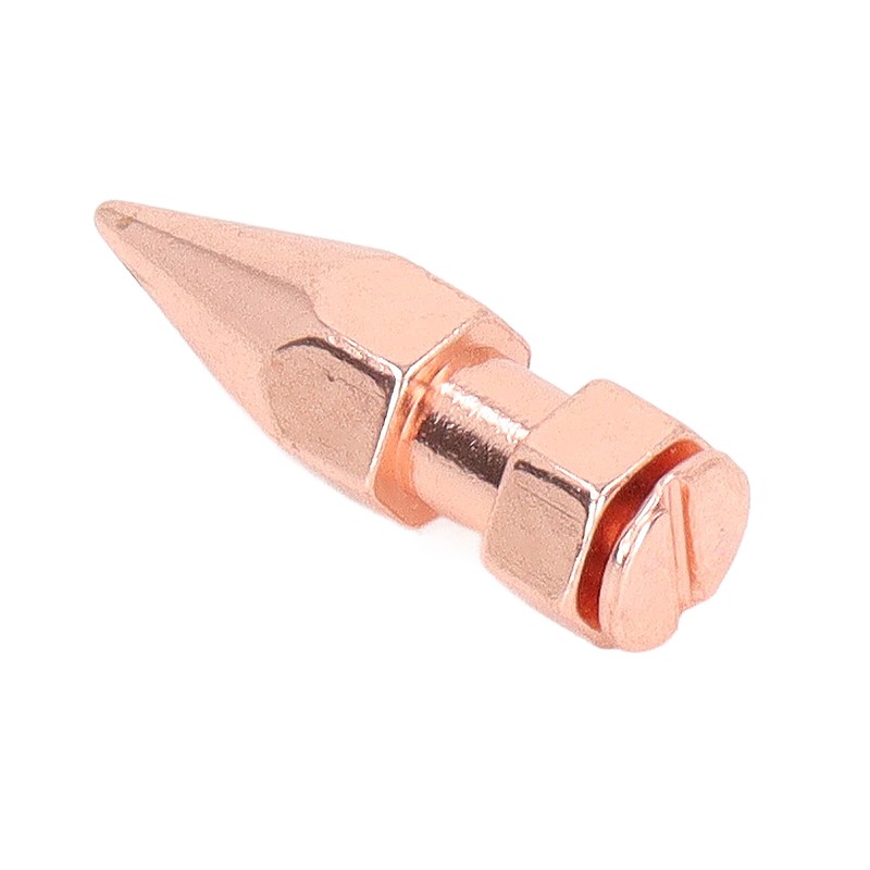 5Pcs Clothing Spikes 8x26mm Hex Rose Gold Strong Copper Punk